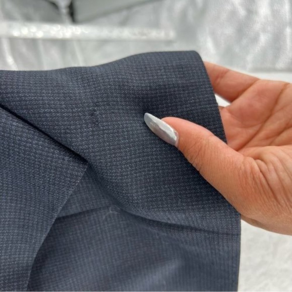 Hart Schaffner & Marx Navy Wool 2 Button Blazer - Picture 7 of 13